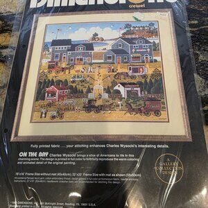 Charles Wysocki Dimensions On The Bay 1352 Crewel Kit 18 x 16 1988